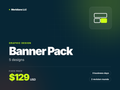 Banner Pack of 5 designs by Meridians LLC: fixed price $129 USD, 3 business days, 2 revision rounds